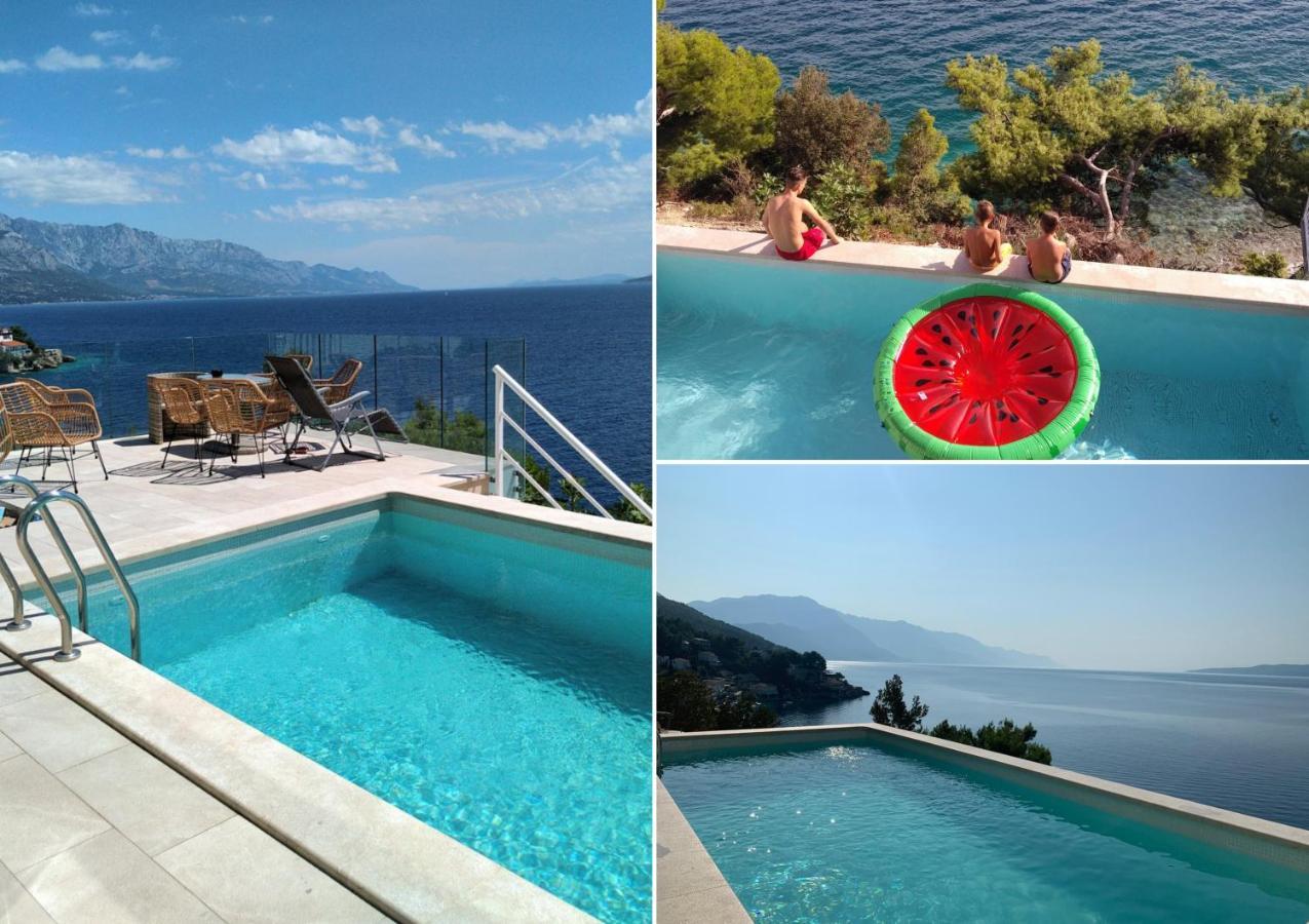 Beachfront Holiday Home - Private Heated Pool ミミツェ エクステリア 写真